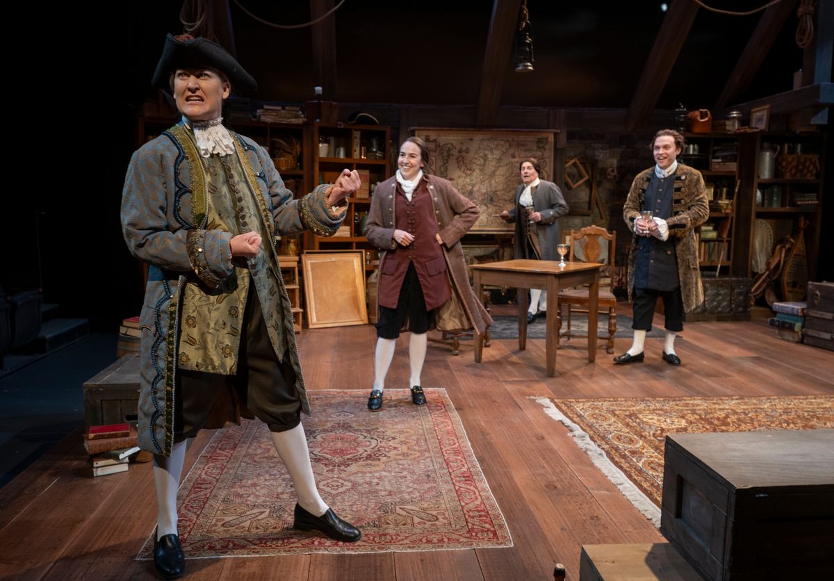 Heidi Armbruster, Sarah Zapiain, David Cecsarini, Josh Krause. Photo by Michael Brosilow.