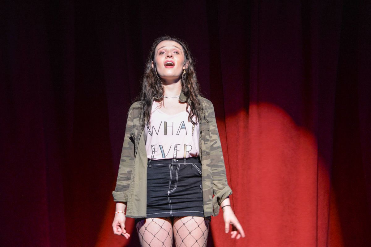McKayla Cole as Chris Hargensen in Carrie: The Musical singing the World According To Chris
