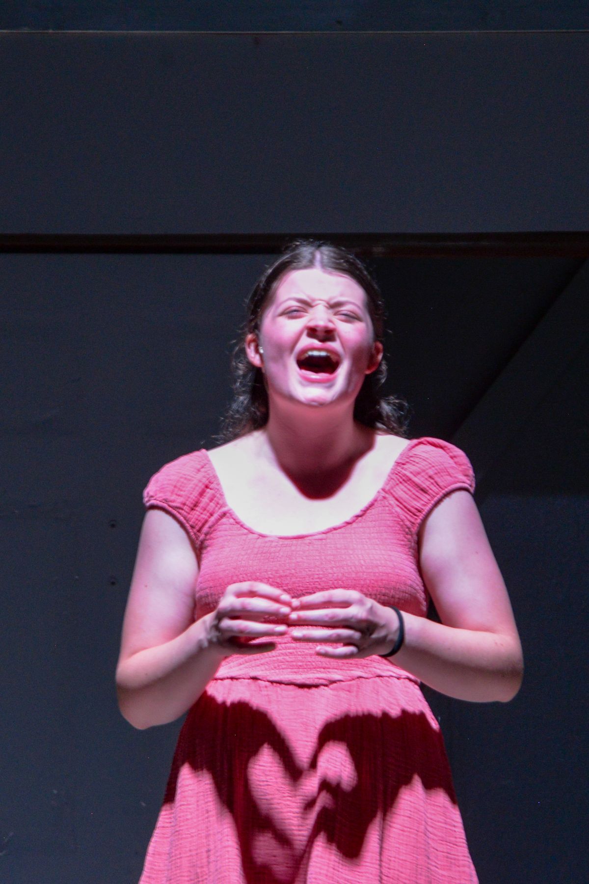 Emily Vandal as Sue Snell in Carrie: The Musical singing You Shine