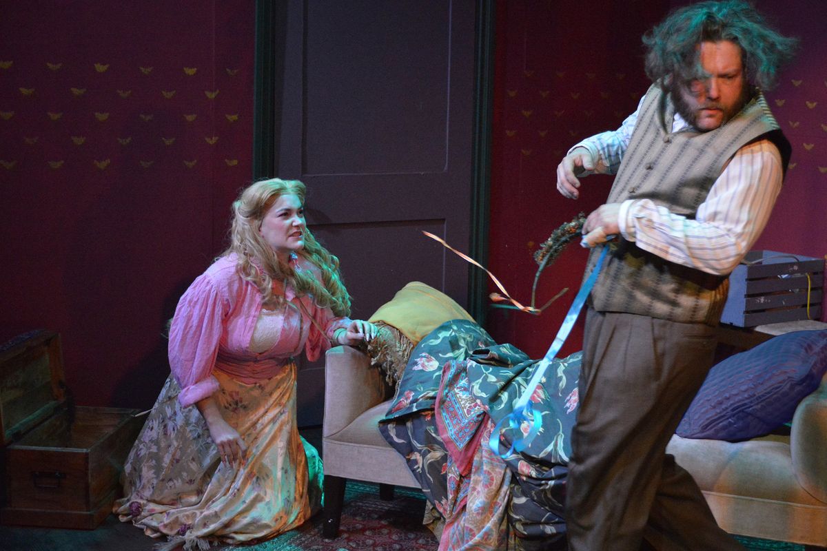 L to R: Skylar Alexis and Rob Young in Hat Box at The Garage Theatre    Photo: Diana Kaufmann