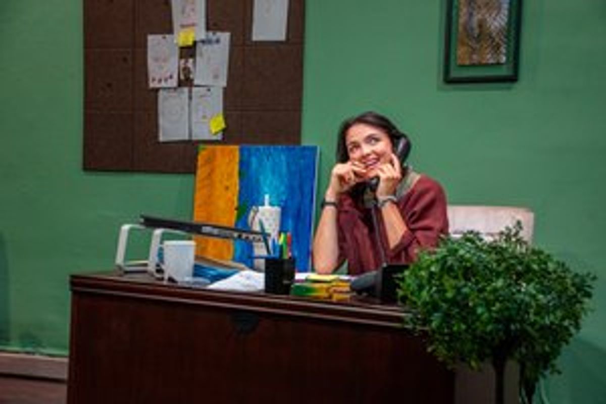 Bekah Martinez stars in The Call List, the The Garage Theatre''s first one-woman show      Photo Credit: Diana Kaufmann