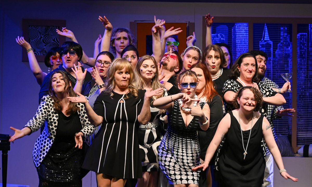 Ensemble of Merrily We Roll Along  Photo Credit Bob Emerson