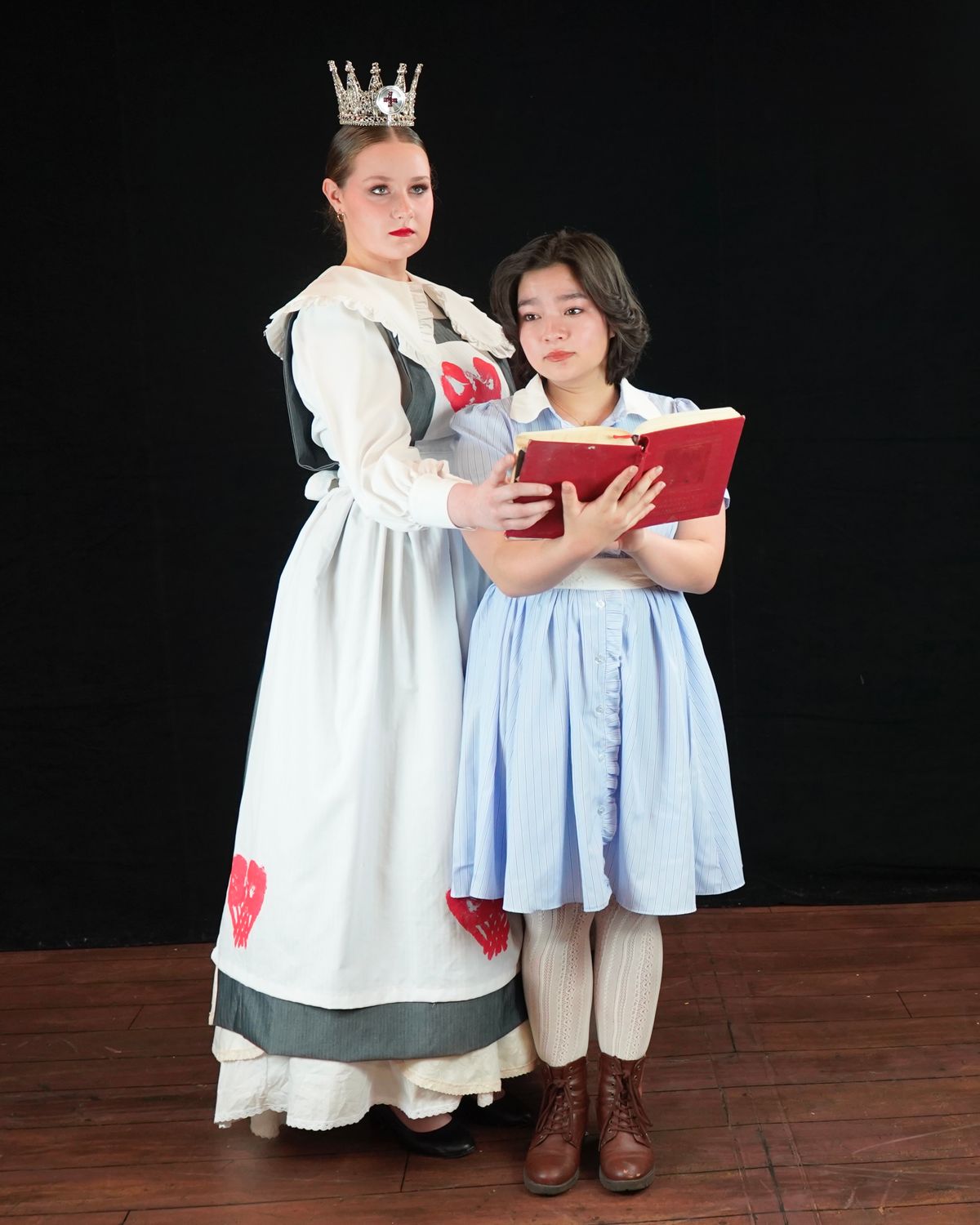 QUEEN of HEARTS and ALICE - Brenna Comastro and Molly Jung - Metropolitan Performing Arts presents ALICE BY HEART the Musical