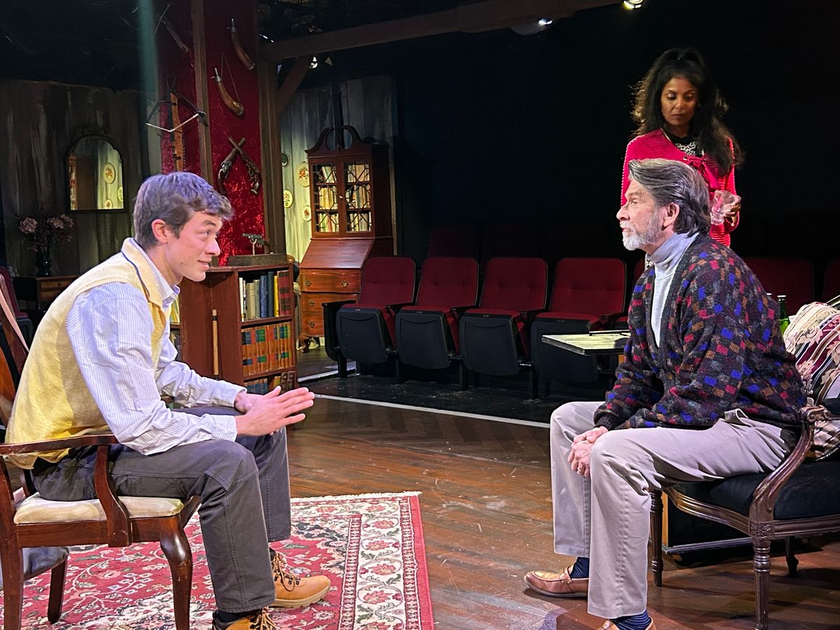 DeathTrap by Ira Levin at Spotlighters Theatre  directed by Stephen Foreman  with . . .   Syndey Bruhl ? Darren Mc Donnell  Myra Bruhl ? Aparna Sri  Clifford Anderson ? Pablo Akira Richter  Clifford A