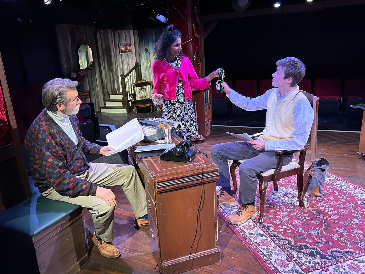DeathTrap by Ira Levin at Spotlighters Theatre  directed by Stephen Foreman  with . . .   Syndey Bruhl ? Darren Mc Donnell  Myra Bruhl ? Aparna Sri  Clifford Anderson ? Pablo Akira Richter  Clifford A