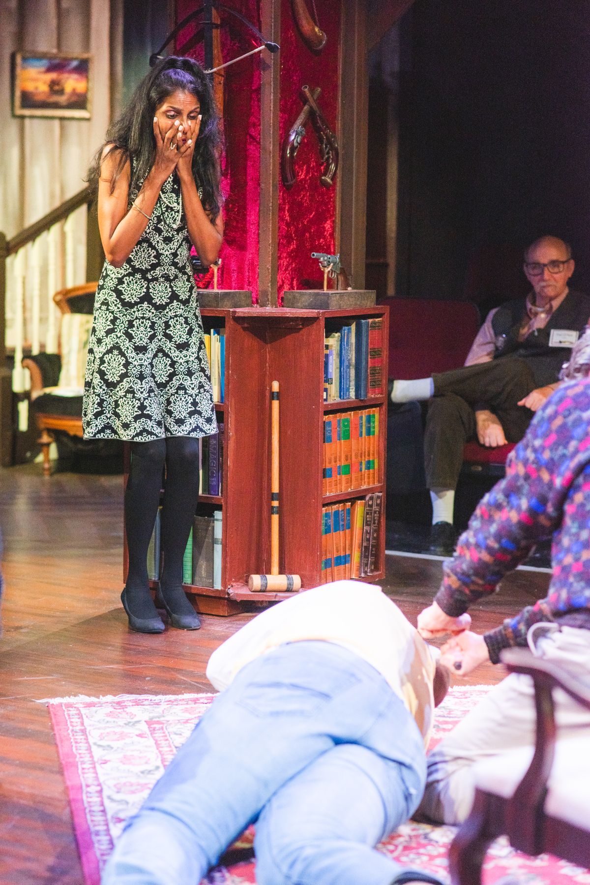 DeathTrap by Ira Levin at Spotlighters Theatre  directed by Stephen Foreman  with . . .   Syndey Bruhl ? Darren Mc Donnell  Myra Bruhl ? Aparna Sri  Clifford Anderson ? Pablo Akira Richter  Clifford A
