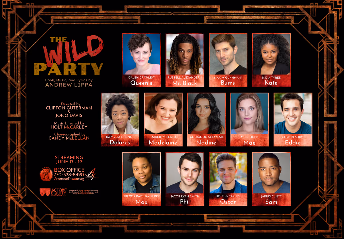 The cast of THE WILD PARTY The cast of THE WILD PARTY