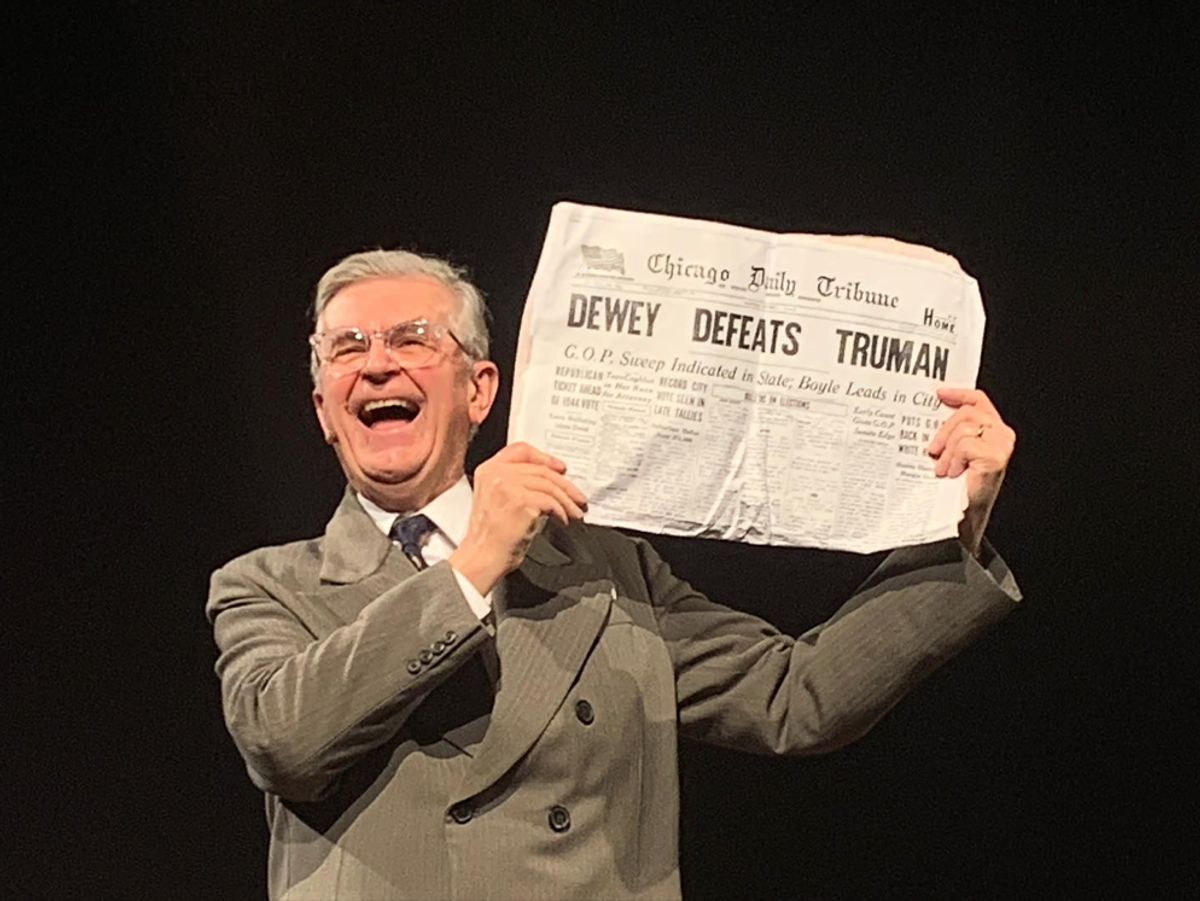 Fred Grandy as Harry Truman in Give 'Em Hell, Harry! Fred Grandy as Harry Truman in Give 'Em Hell, Harry!