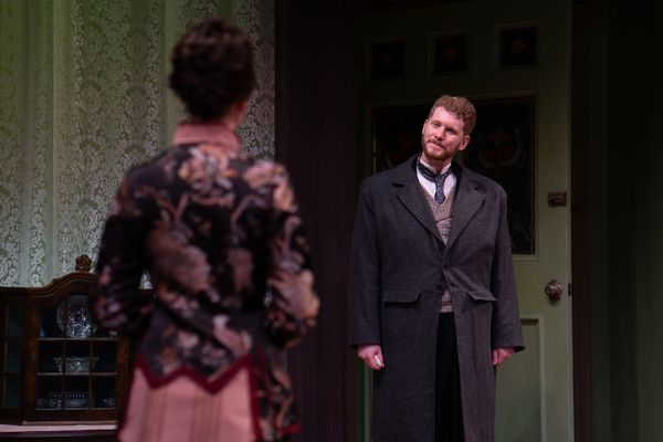 Hillary Clemens (Nora) and Todd Lanker (Torvald) in 