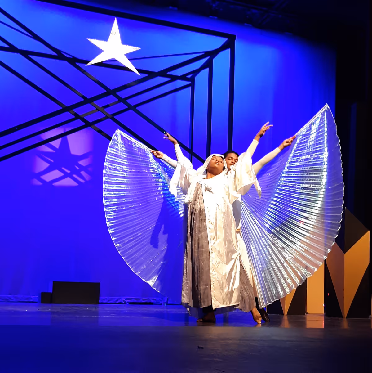 Mary (Dylan Clark) and the Arch Angel (Cirron Greenidge) Mary (Dylan Clark) and the Arch Angel (Cirron Greenidge)