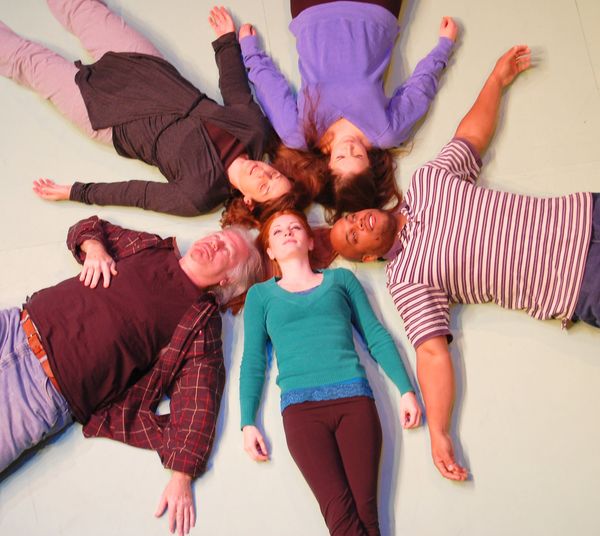 Photo of cast from left to top: Jim Wicker, Diane Dehn, Kibwe Dorsey, Lizzie Kehoe, Dawn Truax. 1