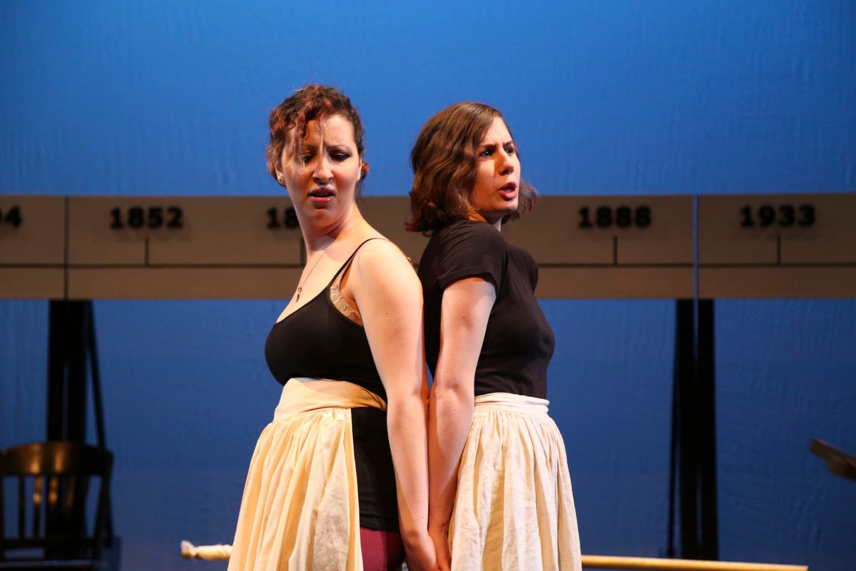 Haia Bchiri and Sara Kenney. Photo by Mike Lovett. Haia Bchiri and Sara Kenney. Photo by Mike Lovett.