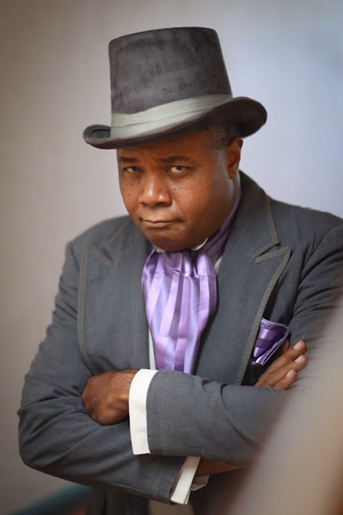 A PRODUCTIVE PHOTO SHOOT PART 3!: Attired by skilled Costume Designer Tamarah Ashton and Photographed by the talented Eric Michael Hernandez, On Tuesday April 12, 2022, veteran and award-winning stage actor and play play director Darryl Maximilian Robinson appeared in a professional photo shoot as Mayor George Shinn in Meredith Willson's classic American musical comedy "The Music Man" in order to promote an upcoming local LA area revival of the work during his April 18, 2022 fourth appearance on Ron Brewington's internet performing arts television show "The Actor's Choice" Episode 8.16.
A PRODUCTIVE PHOTO SHOOT PART 3!: Attired by skilled Costume Designer Tamarah Ashton and Photographed by the talented Eric Michael Hernandez, On Tuesday April 12, 2022, veteran and award-winning stage actor and play play director Darryl Maximilian Robinson appeared in a professional photo shoot as Mayor George Shinn in Meredith Willson's classic American musical comedy "The Music Man" in order to promote an upcoming local LA area revival of the work during his April 18, 2022 fourth appearance on Ron Brewington's internet performing arts television show "The Actor's Choice" Episode 8.16.
