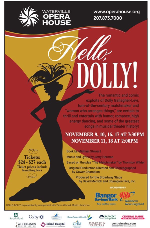 The romantic and comic exploits of Dolly Gallagher-Levi, turn-of-the-century matchmaker and “woman who arranges things,” are certain to thrill and entertain with humor, romance, high energy dancing, and some of the greatest songs in musical theater history! 1