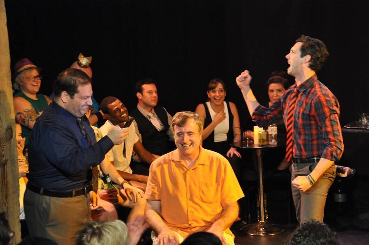 VAMP is an audience interactive music comedy drinking show.