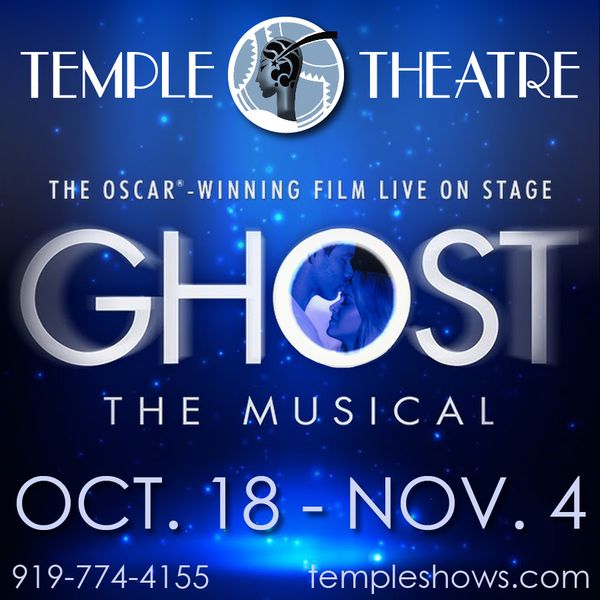 Dave Toole and Hailey Best play Sam Wheat and Molly Jenson, in the Musical version of GHOST.   The story about a love that never dies brought Whoopi Goldberg her first Oscar win, and the musical retains all the beauty, comedy, and drama from the film and adds gorgeous sweeping pop melodies. 
 3