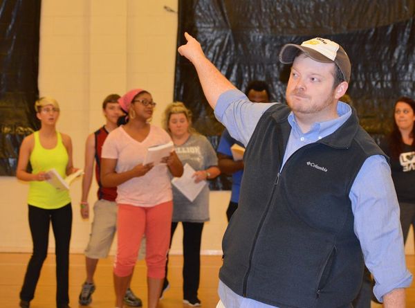 Leap of Faith in rehearsal.  1