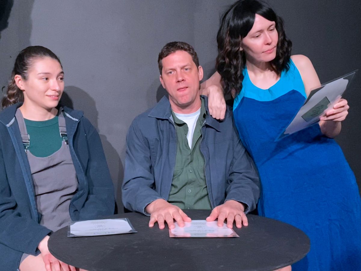 (L-R) Andrea Torres, Brian Kondrach, Katherine Rinaldi as Ella, Bradley and Poppy  