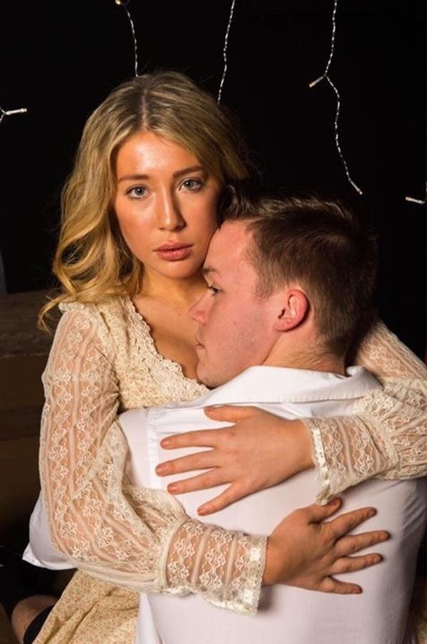 Pictured here are Wendla and Melchior, played by Rachel Friedman and Eric Berry-Sandelin. Wendla is a naive young girl who has limited knowledge about adult issues but learns much through her own experiences, whereas Melchior knows and understands much more of the world around them and rebels against the strict regime they live in. Together, they experience more than either of them could expect...
Photo by Linwood Leland 1