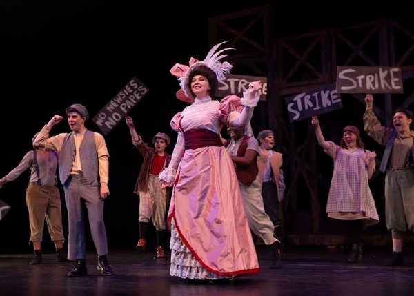 Abigail Weinel stars as Medda Larkin in Theatre Harrisburg's production of "Disney's Newsies." 3