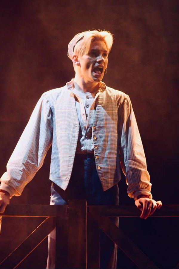 Garrett Curfman stars as Jack Kelley in Theatre Harrisburg's production of "Disney's Newsies." 5