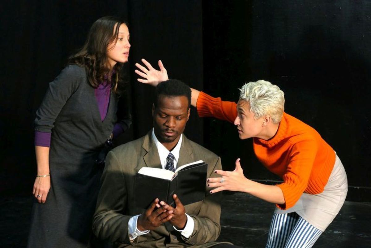 Photo credit: Joe Bly
Caption: Micha Lazare, Brandon Mellette, Danielle Aziza Photo credit: Joe Bly
Caption: Micha Lazare, Brandon Mellette, Danielle Aziza
