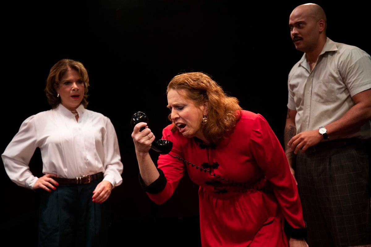 Production Photos from Moon Over Buffalo at Spotlighters Theatre  PhotoCredit:  Spotlighters Theatre / Shealyn Jae Photography