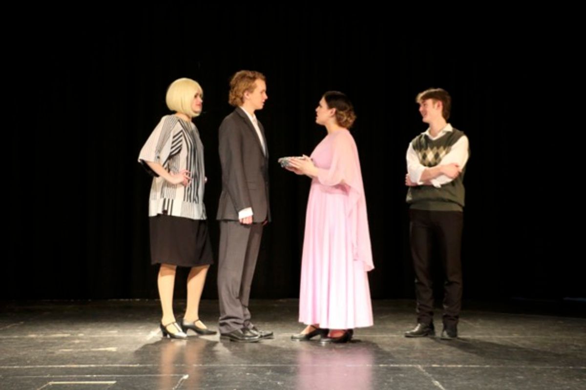 Best friends Lena Lemont and Kathy Seldon with love interests Don Lockwood and Cosmo Brown Best friends Lena Lemont and Kathy Seldon with love interests Don Lockwood and Cosmo Brown