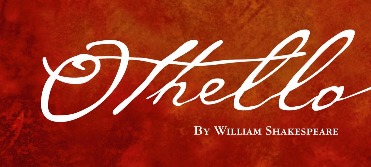 THERE'S MAGIC IN THE WEB OF IT!: A classic logo for William Shakespeare's classic tragedy of "Othello," the title role of which was played by four-time Guest of Ron Brewington's "The Actor's Choice," Darryl Maximilian Robinson, in 1984 when he served as A Guest Professional Actor under the skilled direction of Dr. James Barushok in a revival production presented at The F-Wing Theatre by The StagePlayers of Northeastern Illinois University in Chicago.