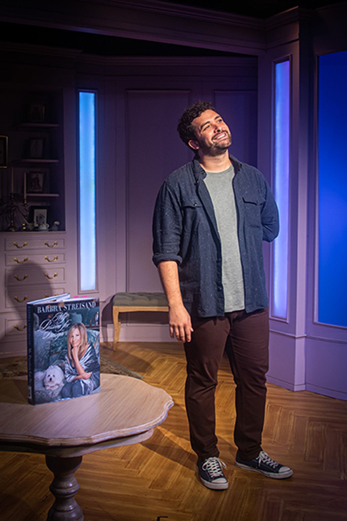 Mike Millan as "Alex More" in Jonathan Tolins' BUYER & CELLAR. Photo Credit: Matthew Brian Denman Photography.