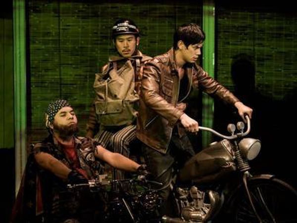 Cast: Lawrence Kao, Ben Levin, Katherine Ko, Emy Coligado, Shaun Tuazon - Vietgone San Diego Repertory Theatre - Photo by Daren Scott 2