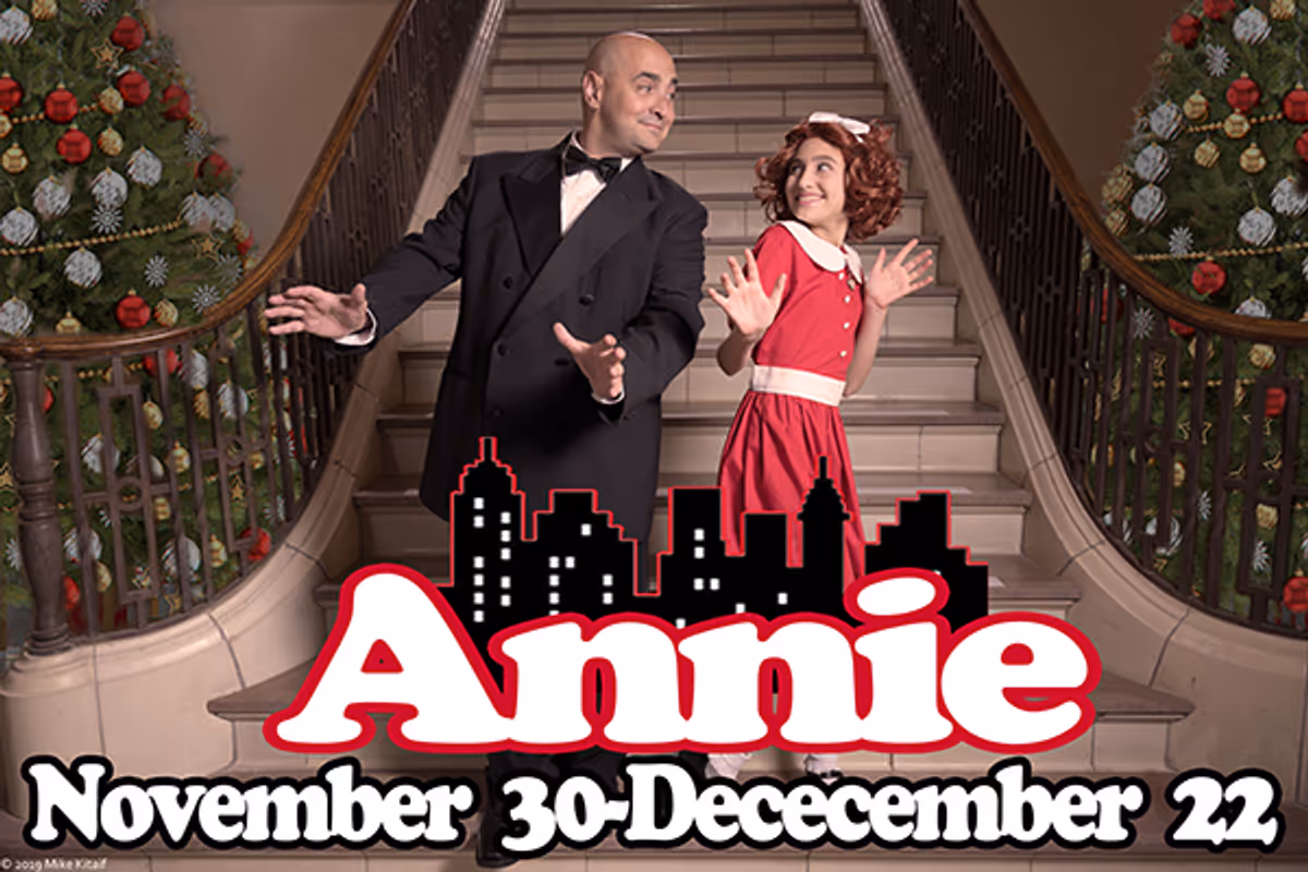 Annie (Brianna Wunder) and Daddy Warbucks (Thomas Muniz) are "Together At Last" Annie (Brianna Wunder) and Daddy Warbucks (Thomas Muniz) are "Together At Last"