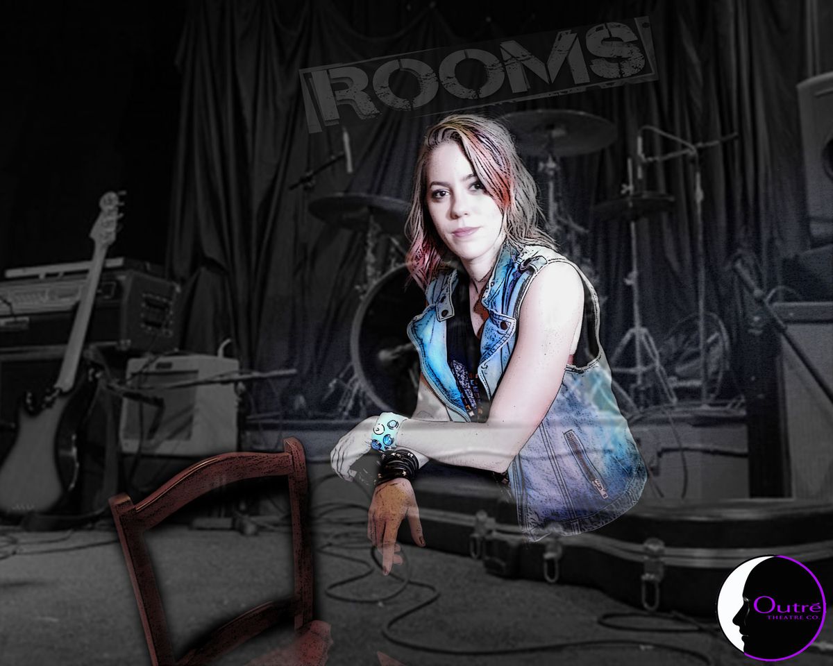 Erica Mendez as Monica in Outre' Theatre Company's production of ROOMS:A Rock Romance. Photo by Geoff Short Erica Mendez as Monica in Outre' Theatre Company's production of ROOMS:A Rock Romance. Photo by Geoff Short