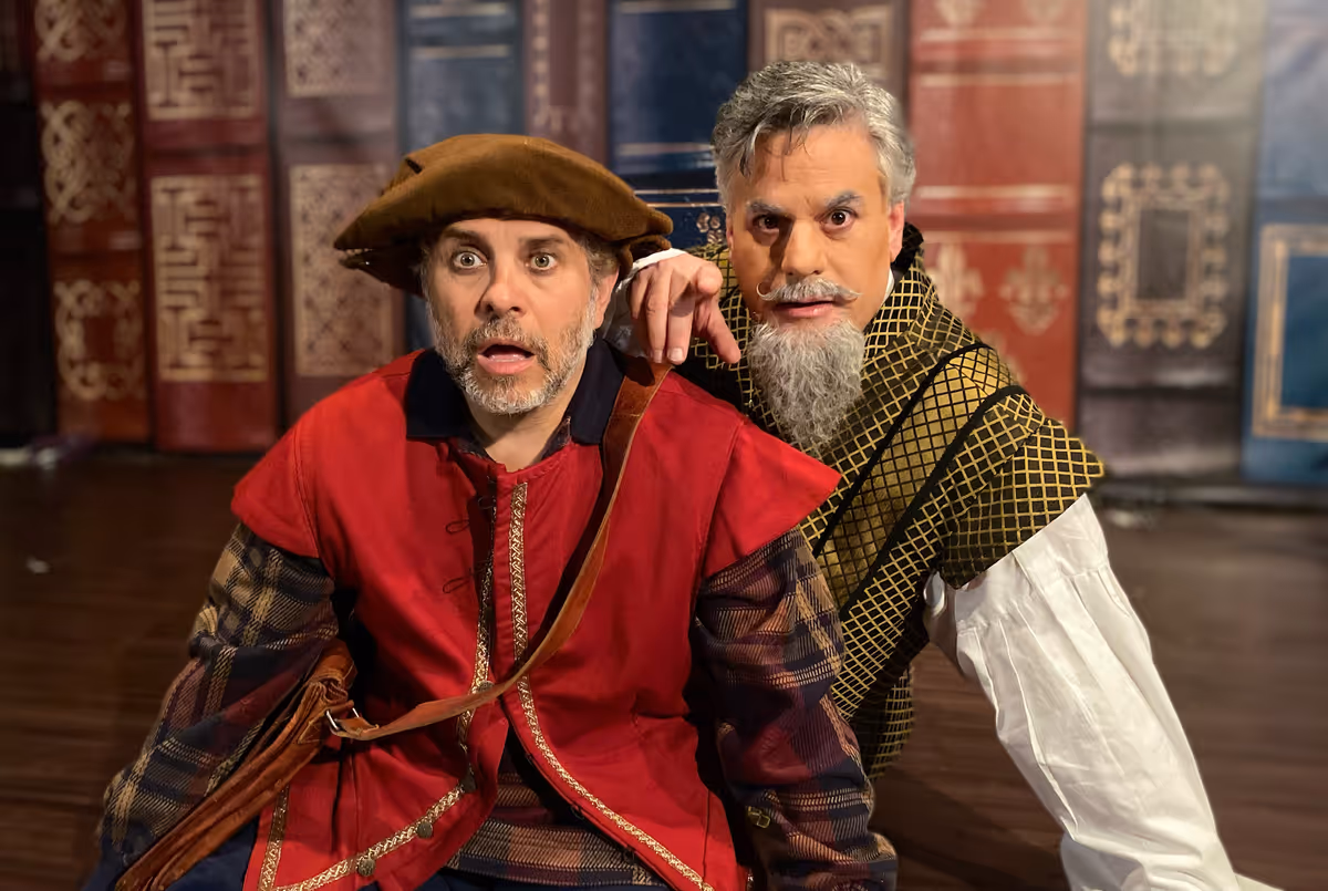 Jeff LaGreca and Stephen Guggenheim as Sancho Panza and Don Quixote Jeff LaGreca and Stephen Guggenheim as Sancho Panza and Don Quixote