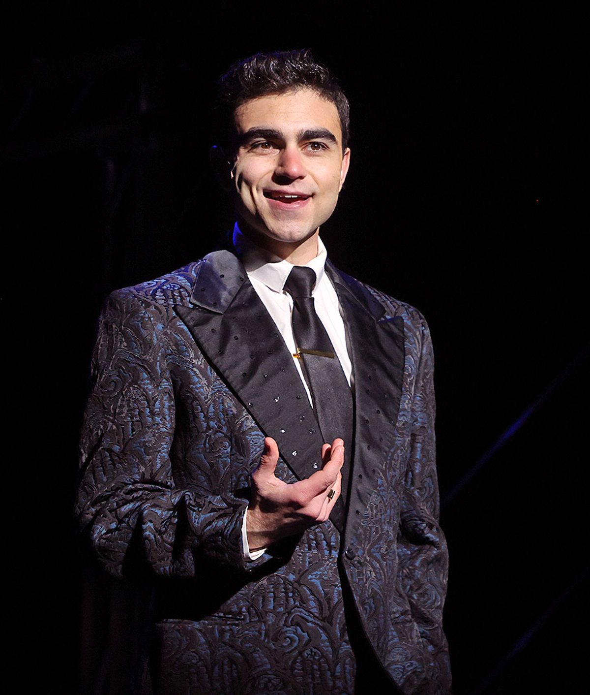 Gian Raffaele DiCostanzo plays legendary singer Frankie Valli in Beef & Boards Dinner Theatre''s production of Jersey Boys, now on stage through April 13. Gian Raffaele DiCostanzo plays legendary singer Frankie Valli in Beef & Boards Dinner Theatre''s production of Jersey Boys, now on stage through April 13.