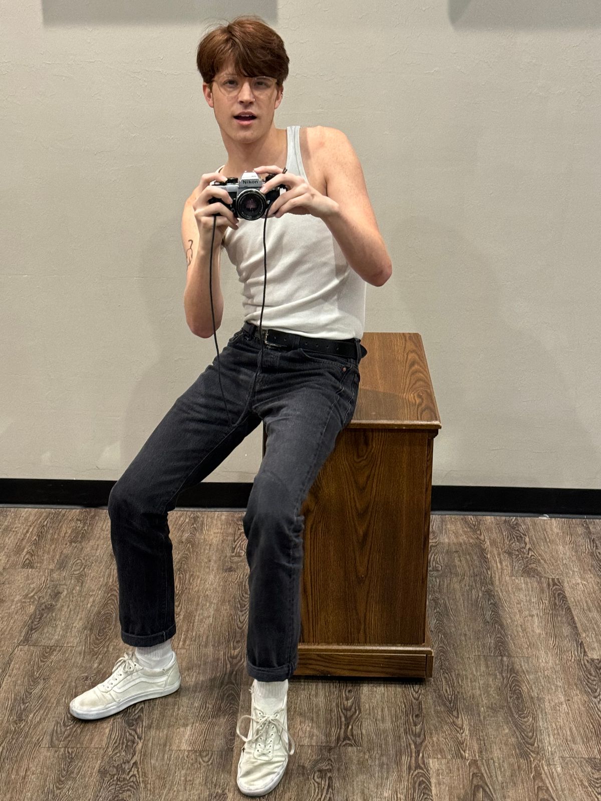 Mark, alone with his camera