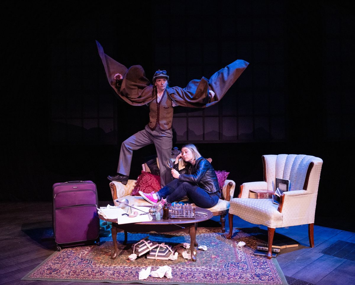 Lindsay Welliver as Ms Sherlock Holmes, with Karin Terry as Ms Joan Watson. Photo by Shanna Paxton Photography Lindsay Welliver as Ms Sherlock Holmes, with Karin Terry as Ms Joan Watson. Photo by Shanna Paxton Photography