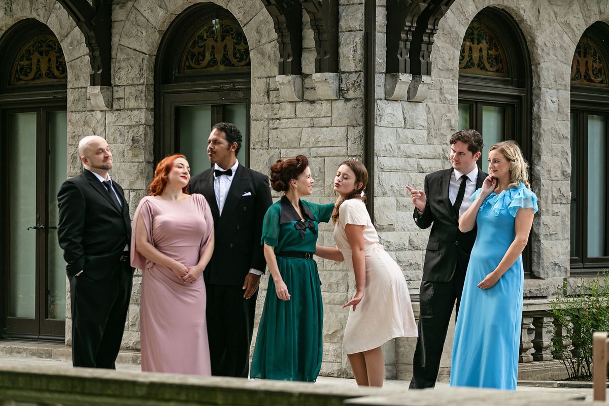 Intrigue and romance fill the Lord estate on the eve of dear Tracy''s wedding to oil tycoon George Kitteredge! The Philadelphia Story at the Players Guild of Dearborn is a theatrical affair that''s sure Intrigue and romance fill the Lord estate on the eve of dear Tracy''s wedding to oil tycoon George Kitteredge! The Philadelphia Story at the Players Guild of Dearborn is a theatrical affair that''s sure
