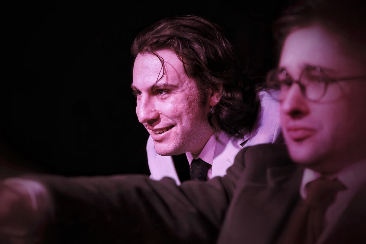 Eric Lander as Richard Loeb and Jake Perreault as Nathan Leopold. (Photo Credit: Dave Cantelli)