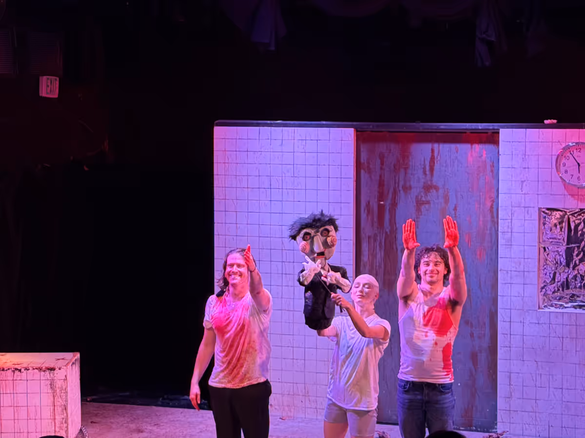 Jesse Townes (Dr. Gordon), Alyssa Corella (Amanda/Jigsaw), Jack Cathcart (Adam)