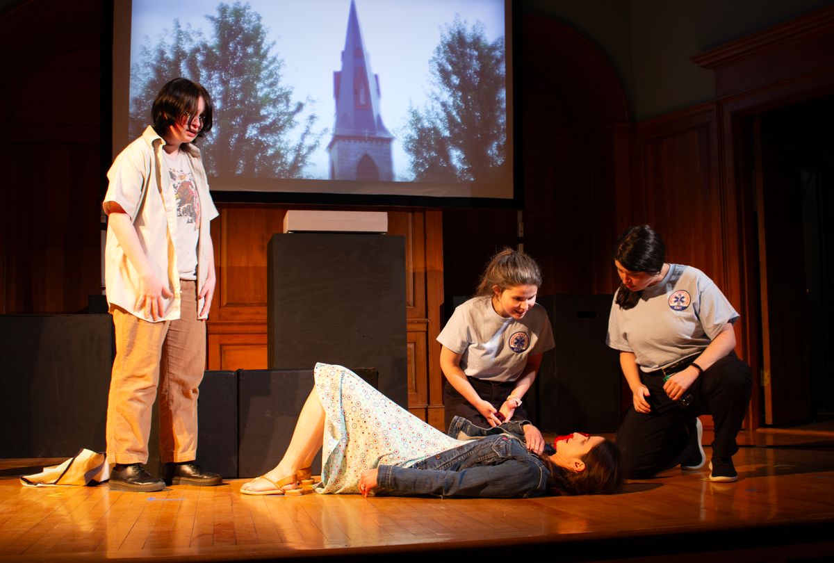 Wiley Delisa, Lindsay Repka, Jillian Kenny and Kendra Culley in Kodachrome with The Shelburne Players, April 2024.