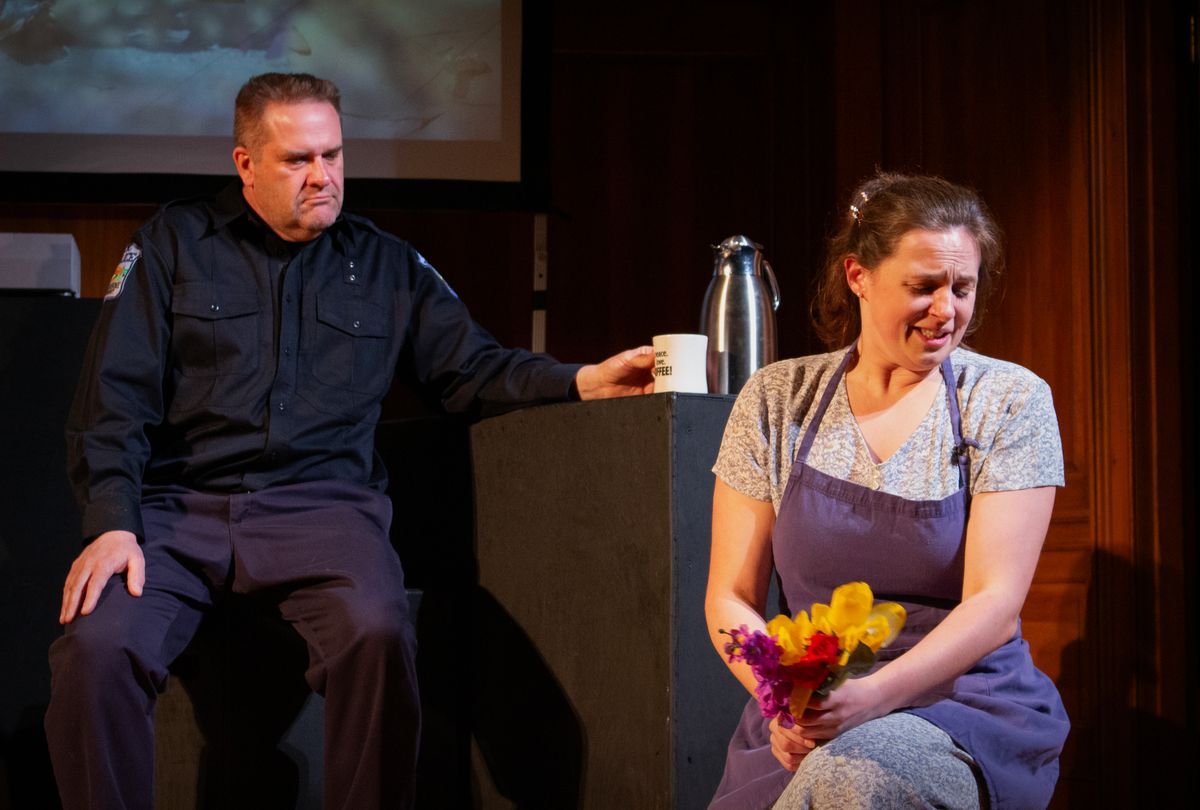 John Montgomery and Karlie Kauffeld in Kodachrome with The Shelburne Players, April 2024.