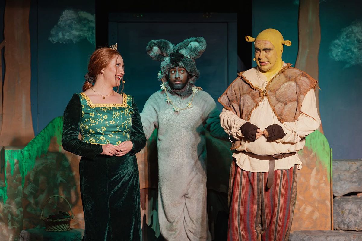 Fiona, Donkey, & Shrek (Keely Conrad, Dominick Jenkins, & Spencer Bovaird) 