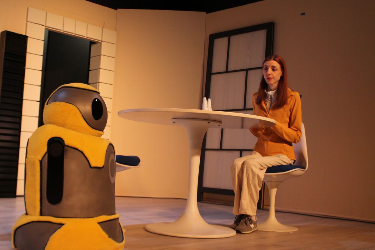 Anna (Caity Brown) & Artie (Voiced by Scott Karlin and operated by Robert A. Norman).