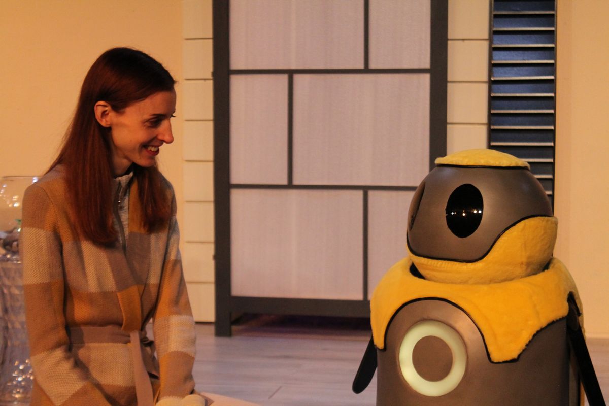 Anna (Caity Brown) & Artie (Voiced by Scott Karlin and operated by Robert A. Norman).