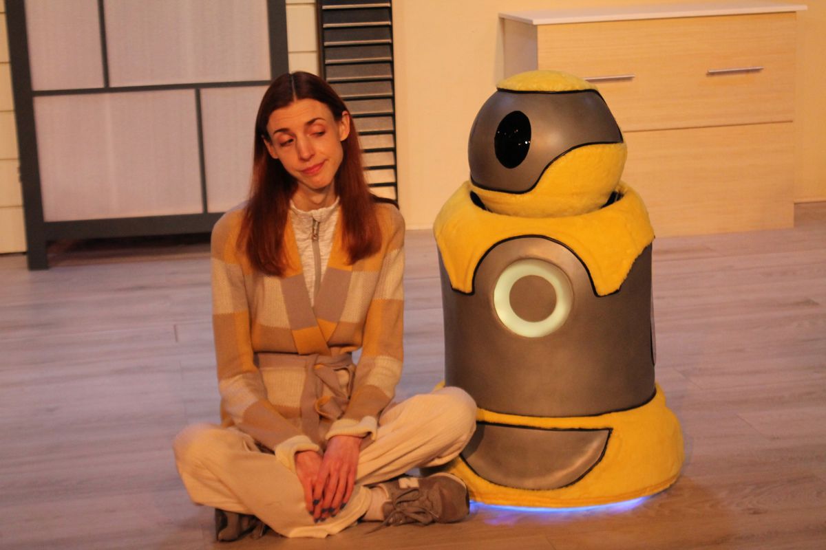 Anna (Caity Brown) & Artie (Voiced by Scott Karlin and operated by Robert A. Norman).