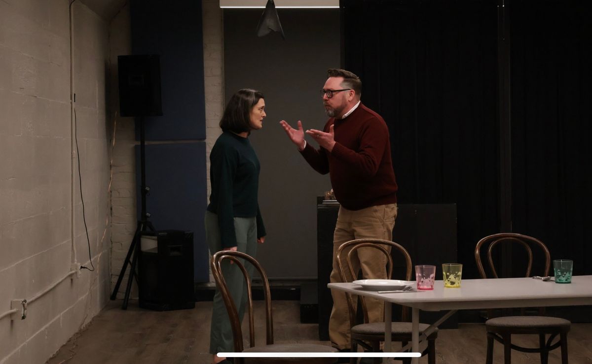 Elizabeth Dilley as Helen and Sean Vale as Bruce.  Photo credit: Cat Brooks