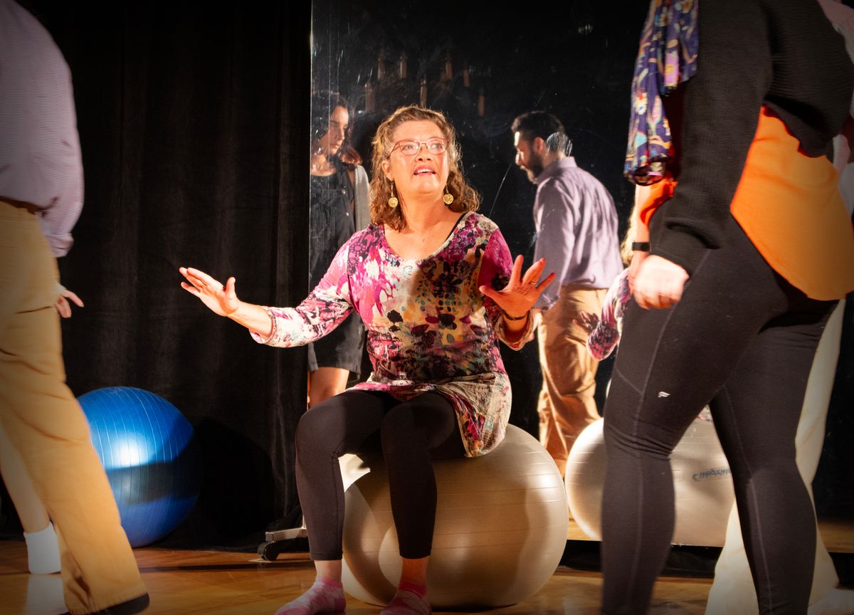 Elizabeth Bates as Marty in Circle Mirror Transformation with The Shelburne Players.