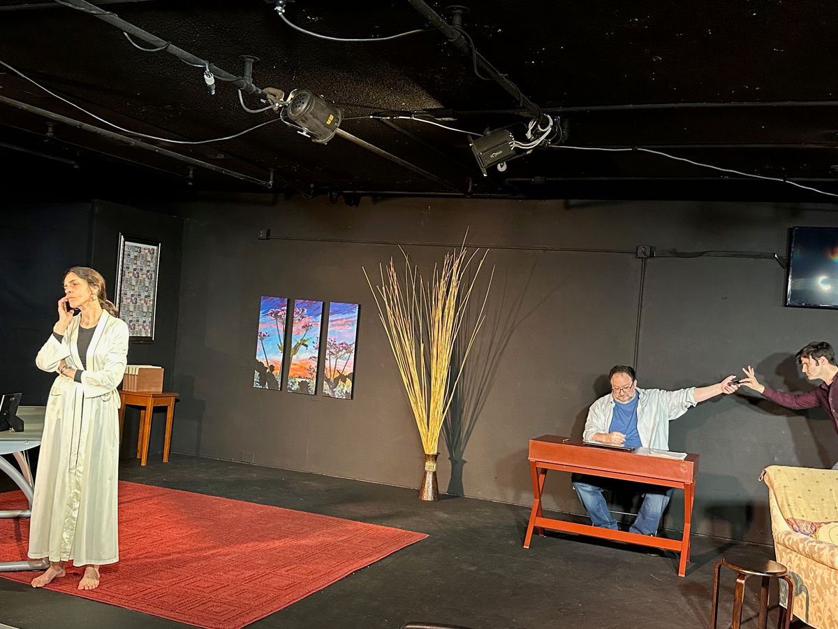 Nava Bastani Sarracino as EMILY PENROSE, Jay Burns as JOHN D''AGATA, and Justin Stewart as JIM FINGAL