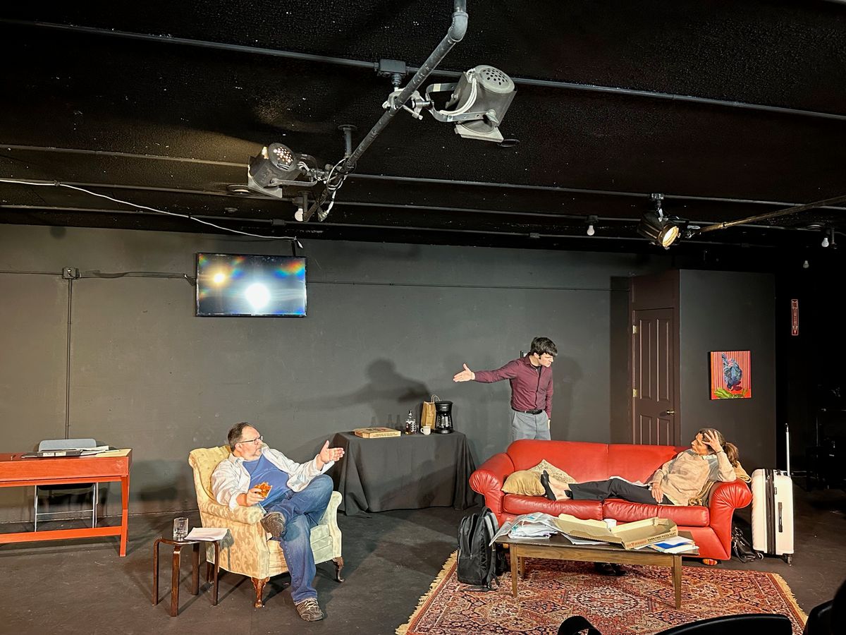Jay Burns as JOHN D''AGATA, Justin Stewart as JIM FINGAL, and Nava Bastani Sarracino as EMILY PENROSE